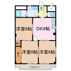 千鳥マンションの物件間取画像